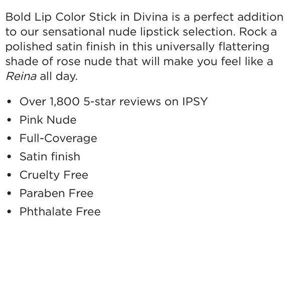 $6❤️‍🔥 Reina Rebelde Bold Lipstick Pencil Mini DIVINA 👄 NEW & SEALED - Picture 4 of 4